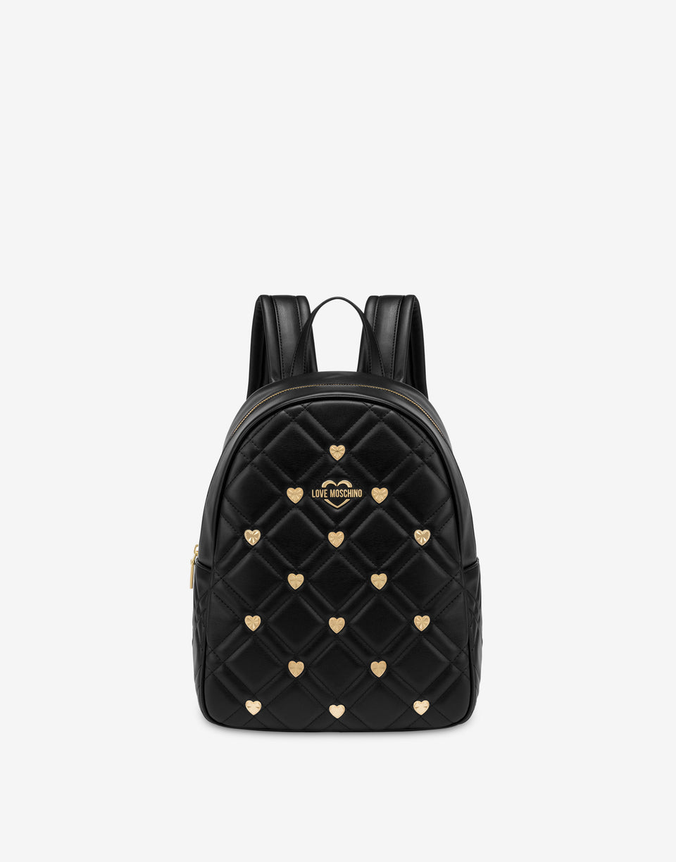 Quilted backpack Sweet Studs Black Love Moschino 0
