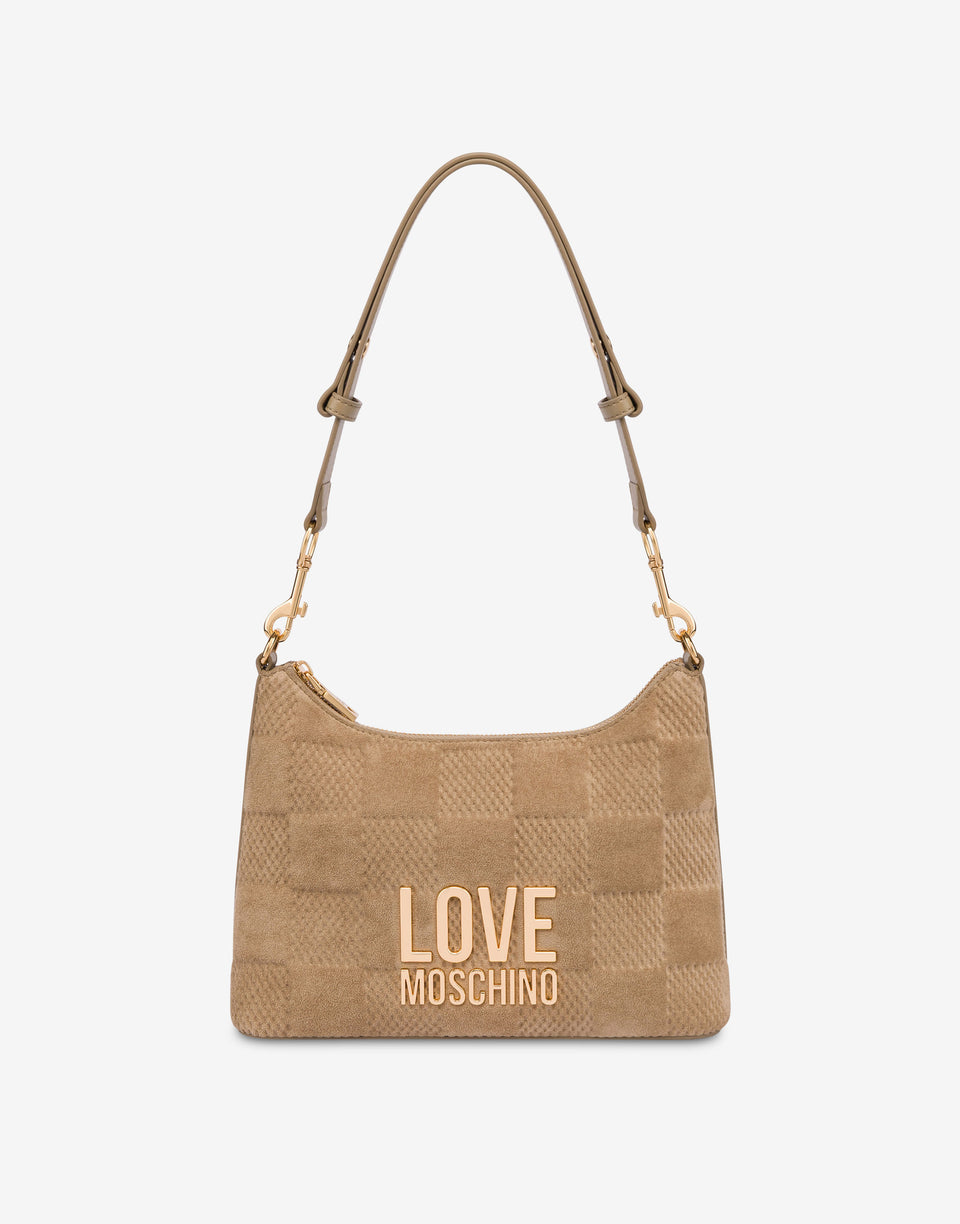 柔软织物单肩包 米色 Love Moschino 0