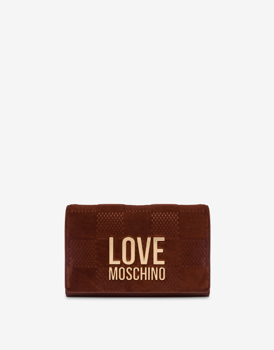 柔软织物单肩包 砖红色 Love Moschino 0