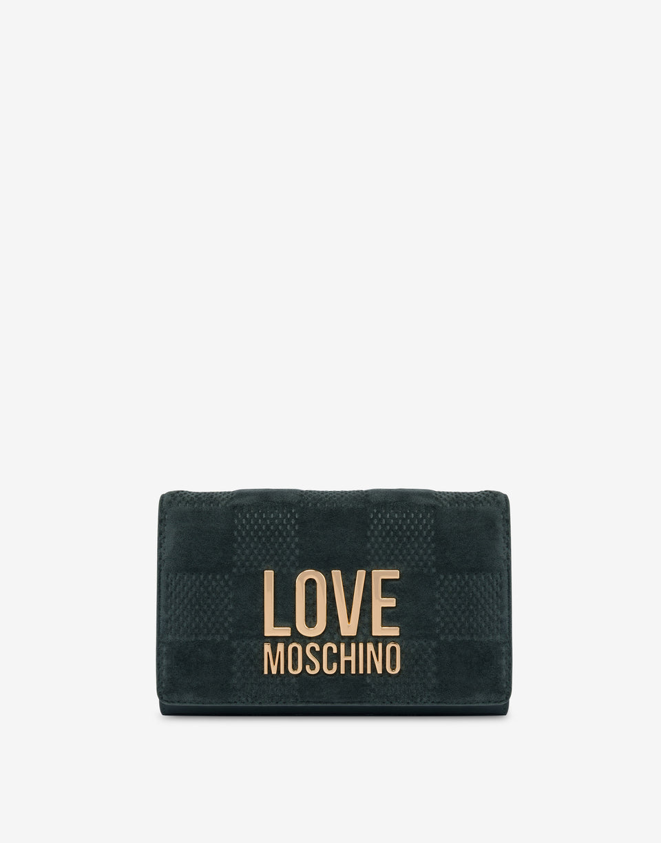 柔软织物单肩包 Dark green Love Moschino 0