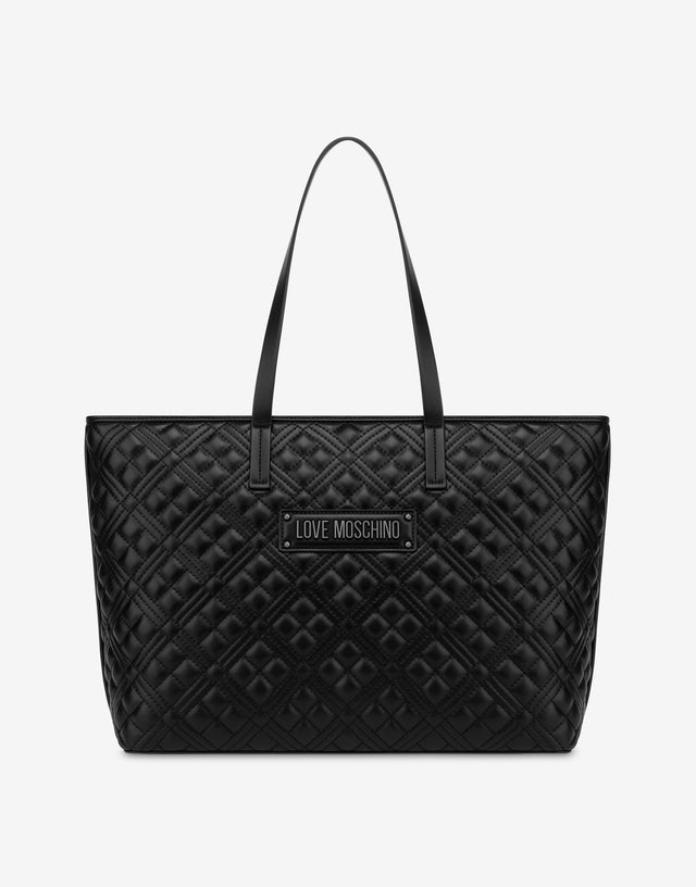 Shopper Quilted Nero Love Moschino 0
