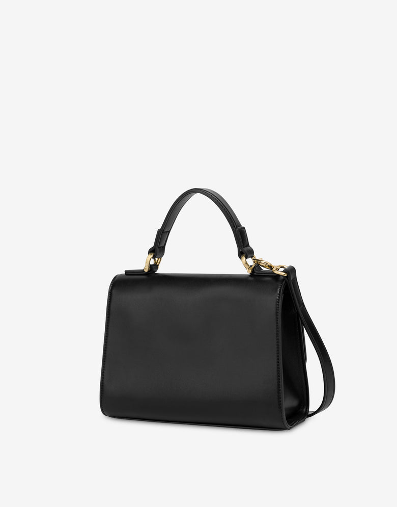 Shoulder bag with logoed heart Black Love Moschino 1