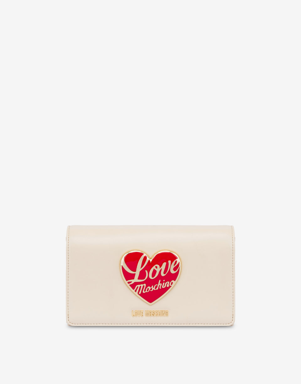Smart Daily Bag con cuore logato Avorio Love Moschino 0