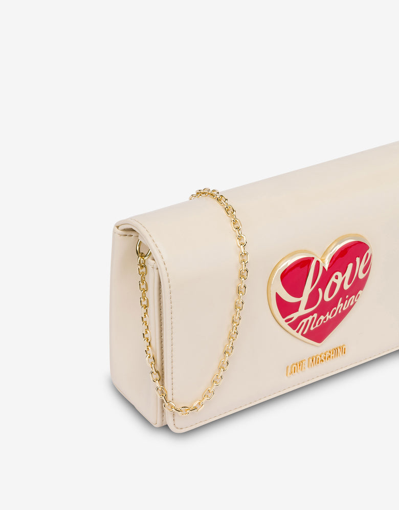 Smart Daily Bag con cuore logato Avorio Love Moschino 3