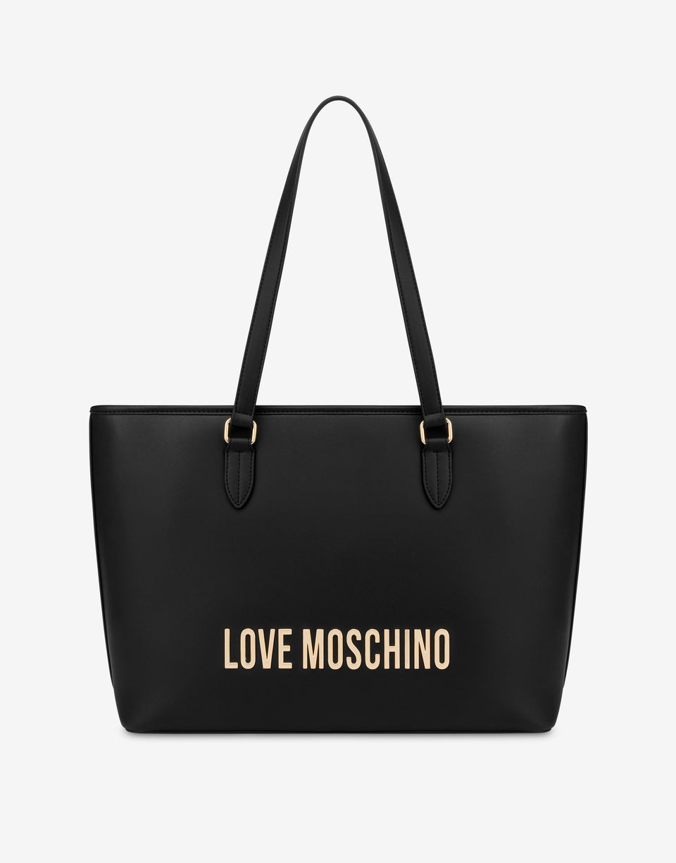Eco-friendly shopper with logo Black Love Moschino 0