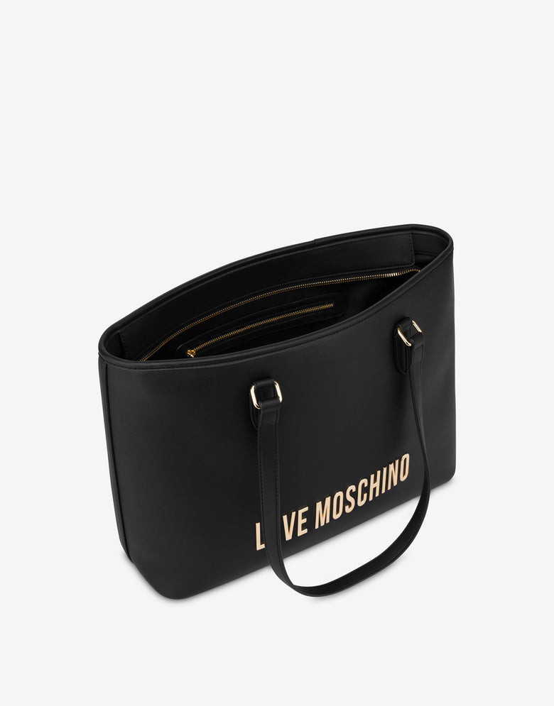 Eco-friendly shopper with logo Black Love Moschino 2
