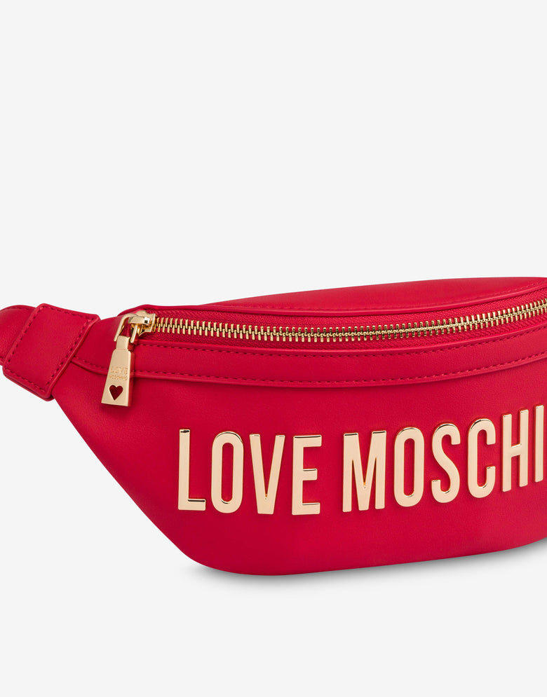 Riñonera eco-friendly con logotipo Rojo Love Moschino 3