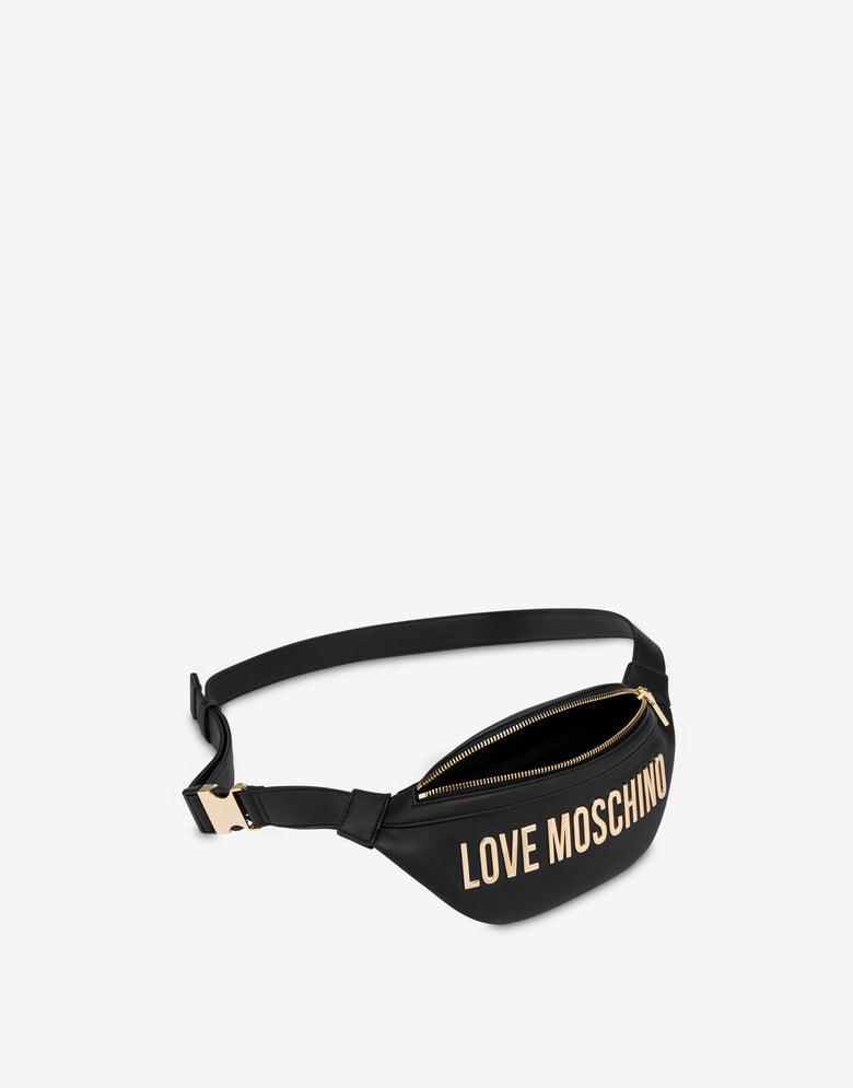 Riñonera eco-friendly con logotipo Negro Love Moschino 2