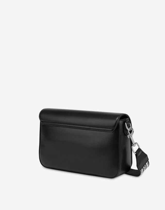 Embossed logo crossbody bag Black Love Moschino 1