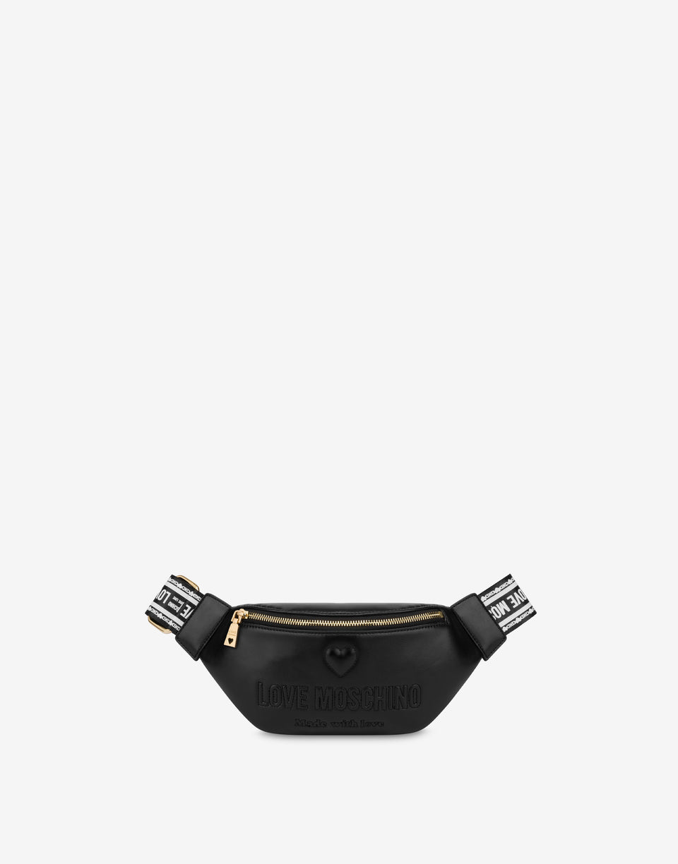 Marsupio con cintura logata Nero Love Moschino 0
