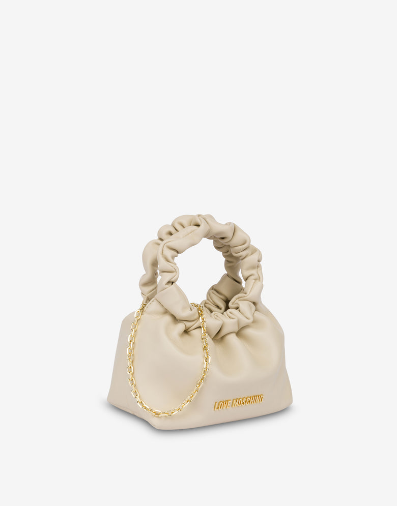 Petit sac avec anses froncées  Love Moschino 3