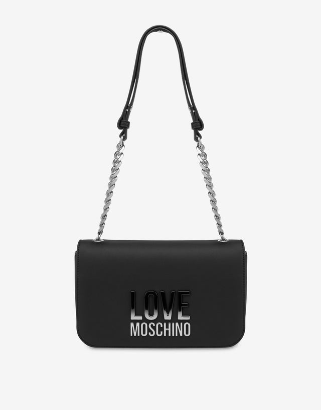 Gradient logo shoulder bag Black Love Moschino 0