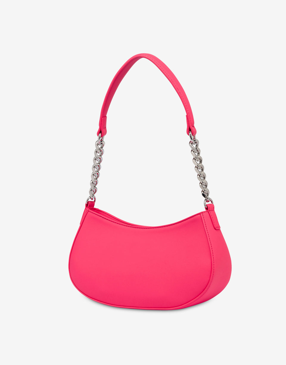 Bolso hobo con logotipo sombreado Pink Love Moschino 1