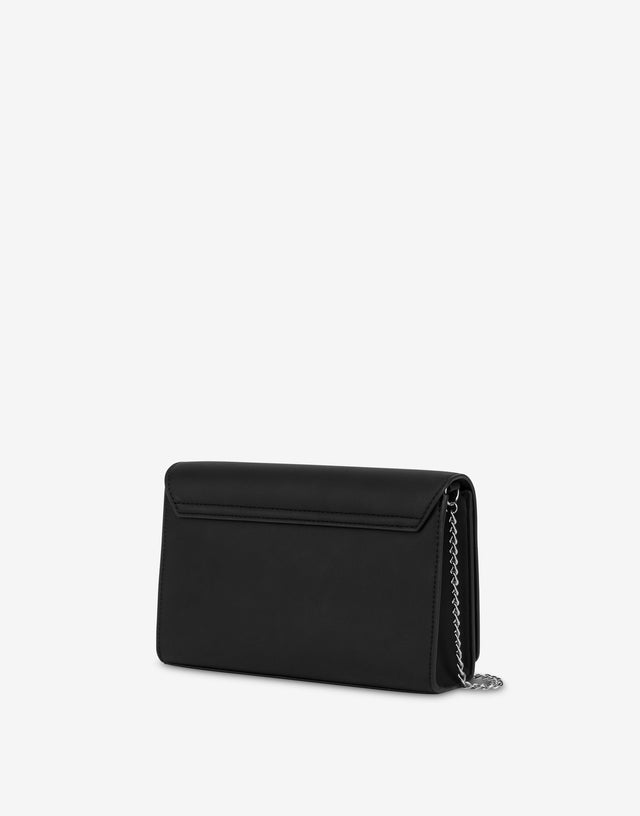 Clutch with gradient logo Black Love Moschino 1