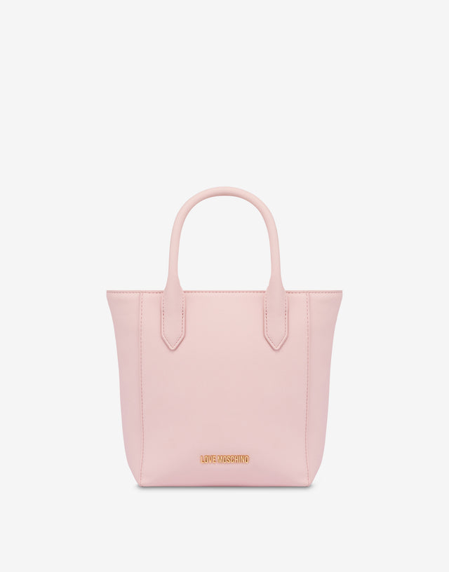 Small shopper with jewel decoration Confetti pink Love Moschino 0