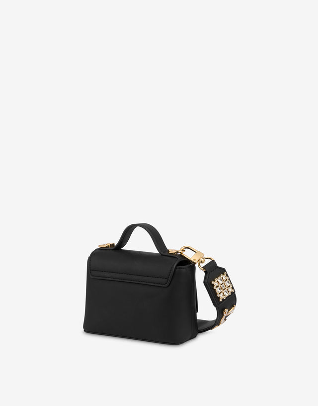 Small handbag with jewel decoration Black Love Moschino 1