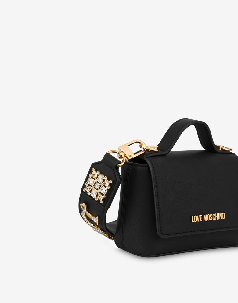 Small handbag with jewel decoration Black Love Moschino 3