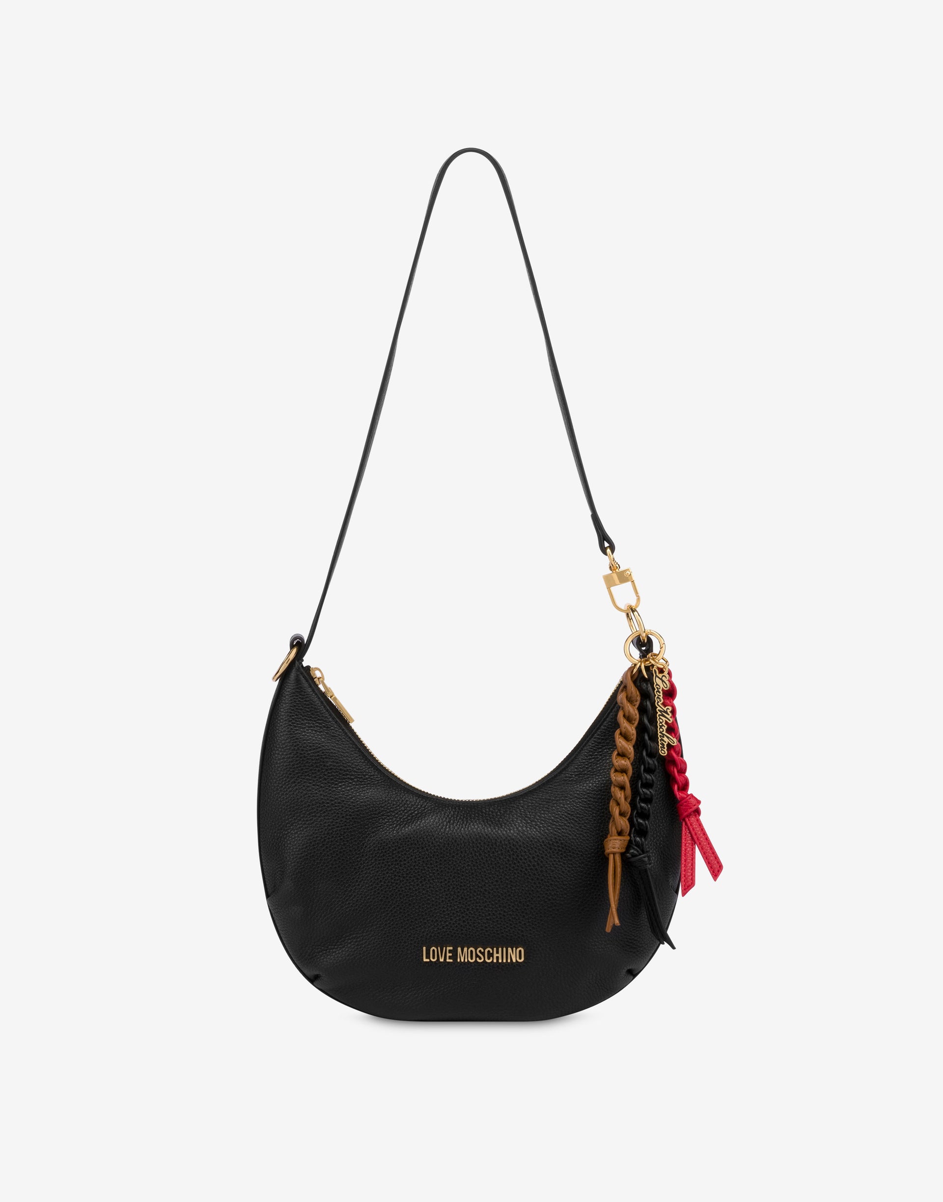 Hobo bag with charm U