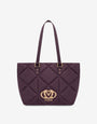 Quilted soft fabric shopper