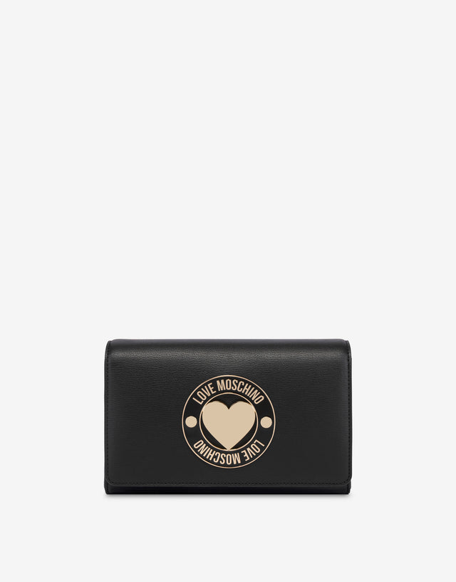 Decorated shoulder bag Black Love Moschino 0