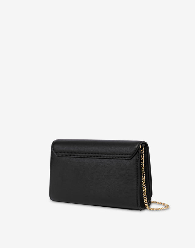 Decorated shoulder bag Black Love Moschino 1