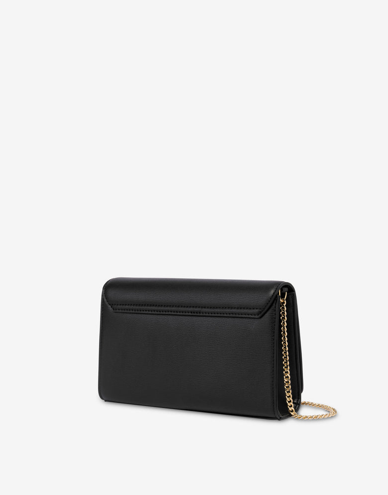 Decorated shoulder bag Black Love Moschino 1