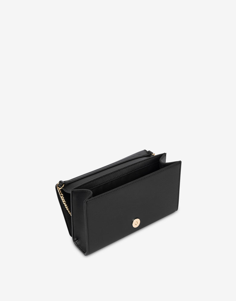 Decorated shoulder bag Black Love Moschino 2