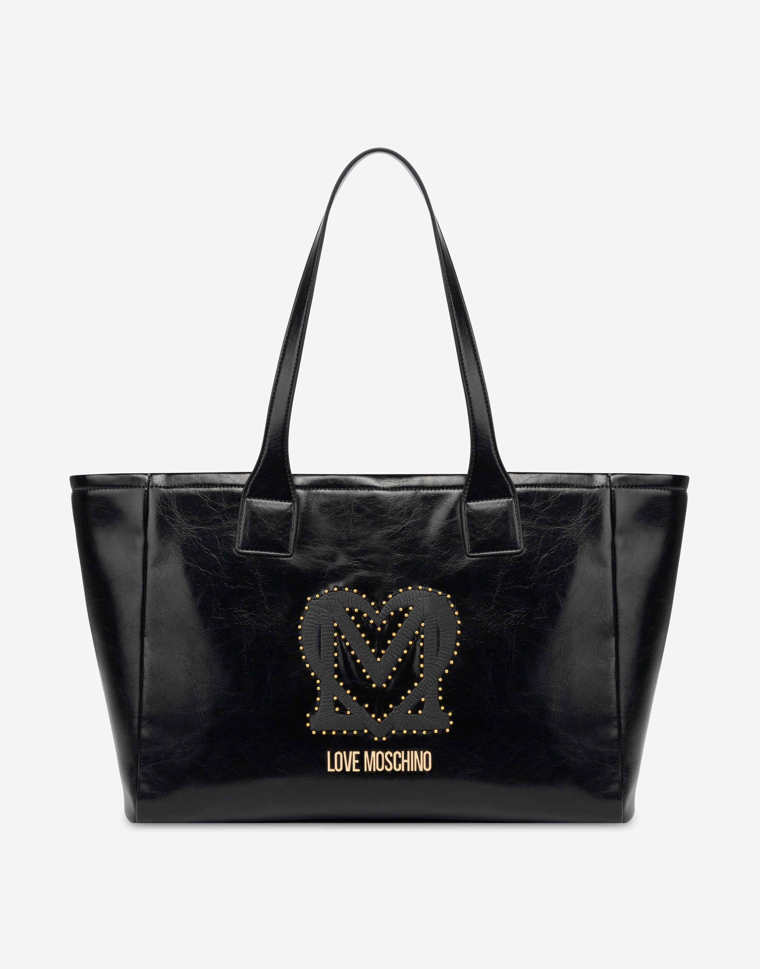Moschino チェルシアンクルフツ MA24014G1LMW0 000 Embroidered soft fabric shopper Love Moschino | Moschino
