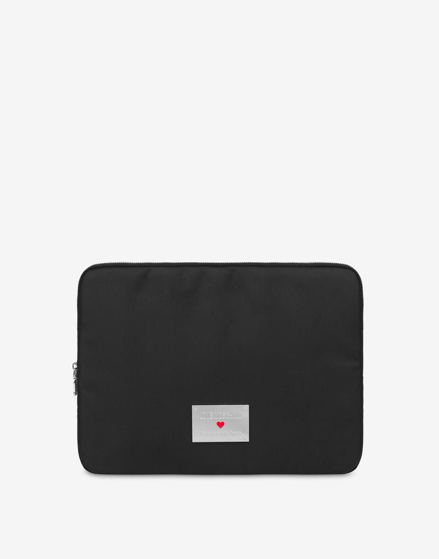 Étui pour PC en nylon Noir Love Moschino 0