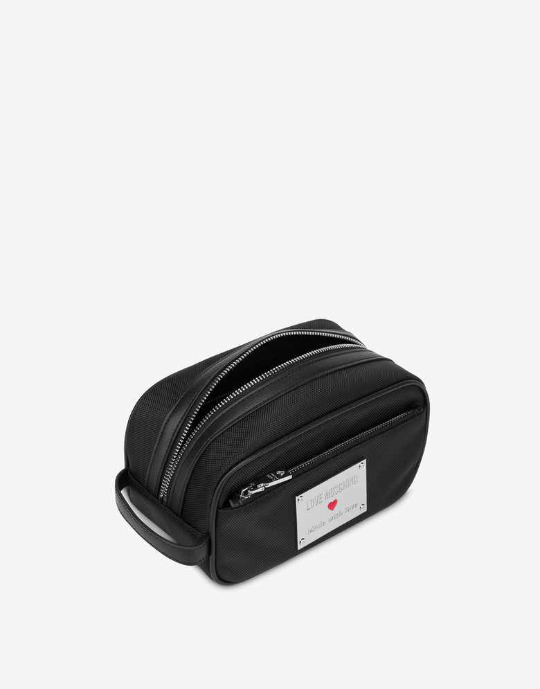 Nylon beauty case Black Love Moschino 2