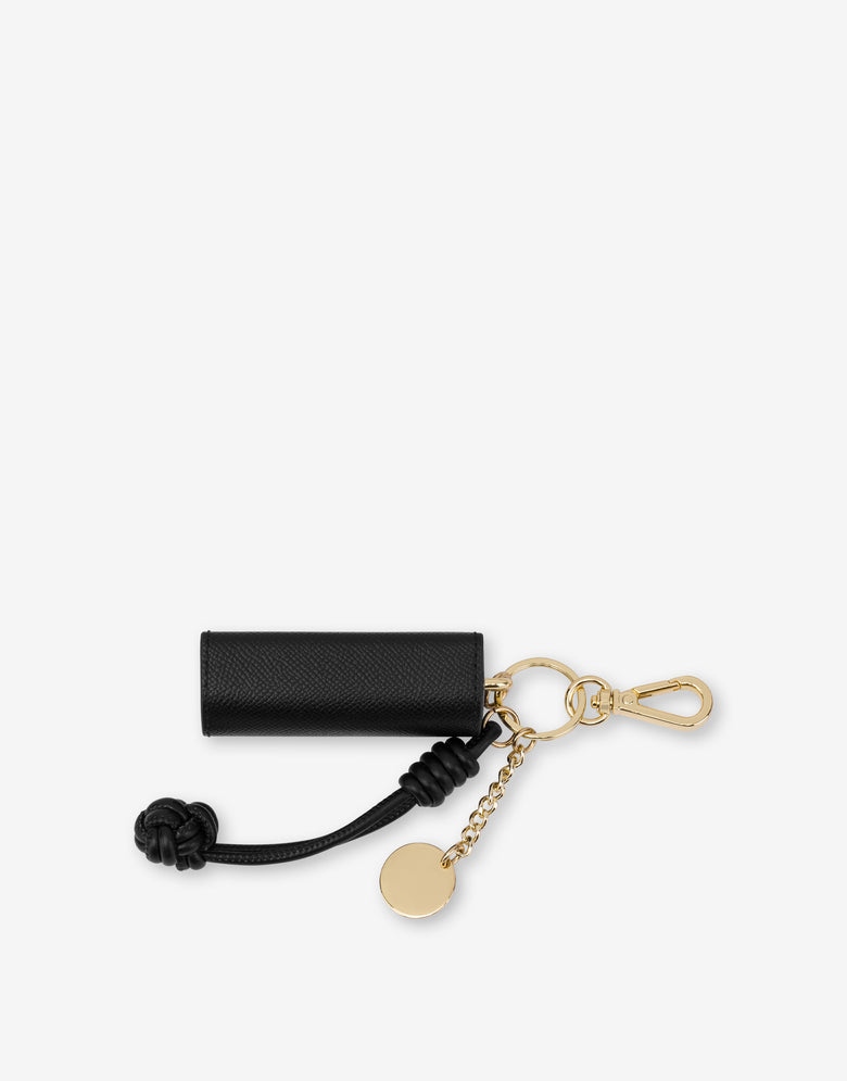 Keyring with lipstick holder Black Love Moschino 1