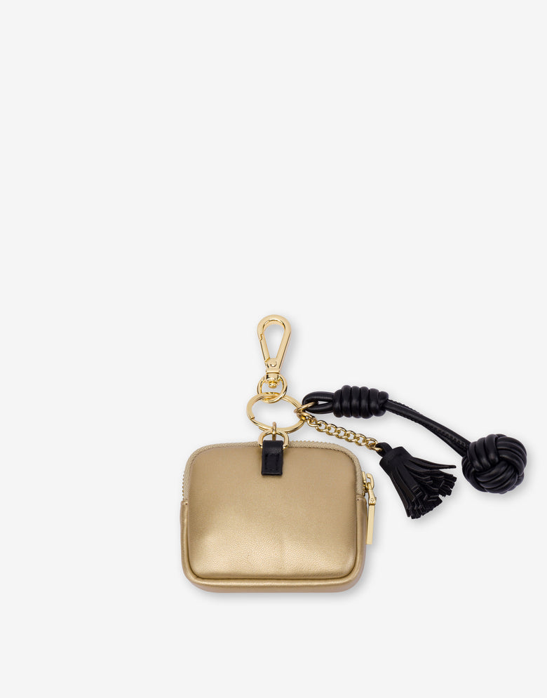 Keyring with micro clutch Gold Love Moschino 1
