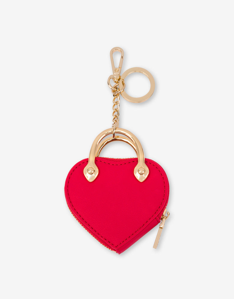 Keychain with micro bag Red Love Moschino 1