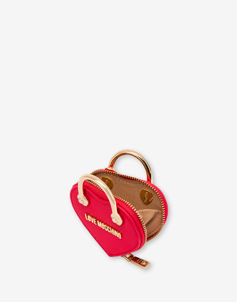 Keychain with micro bag Red Love Moschino 2
