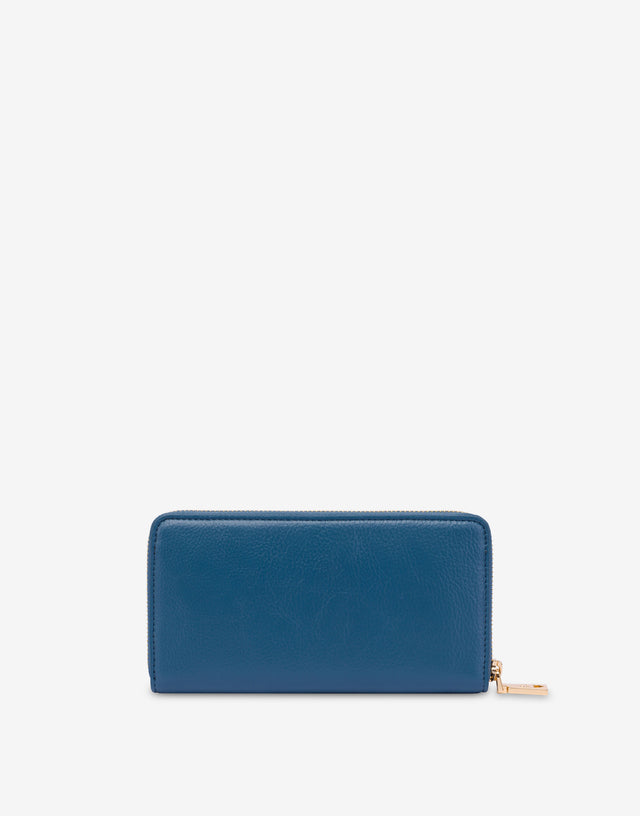 Zip-around wallet with logo plaque Universo Love Moschino 1