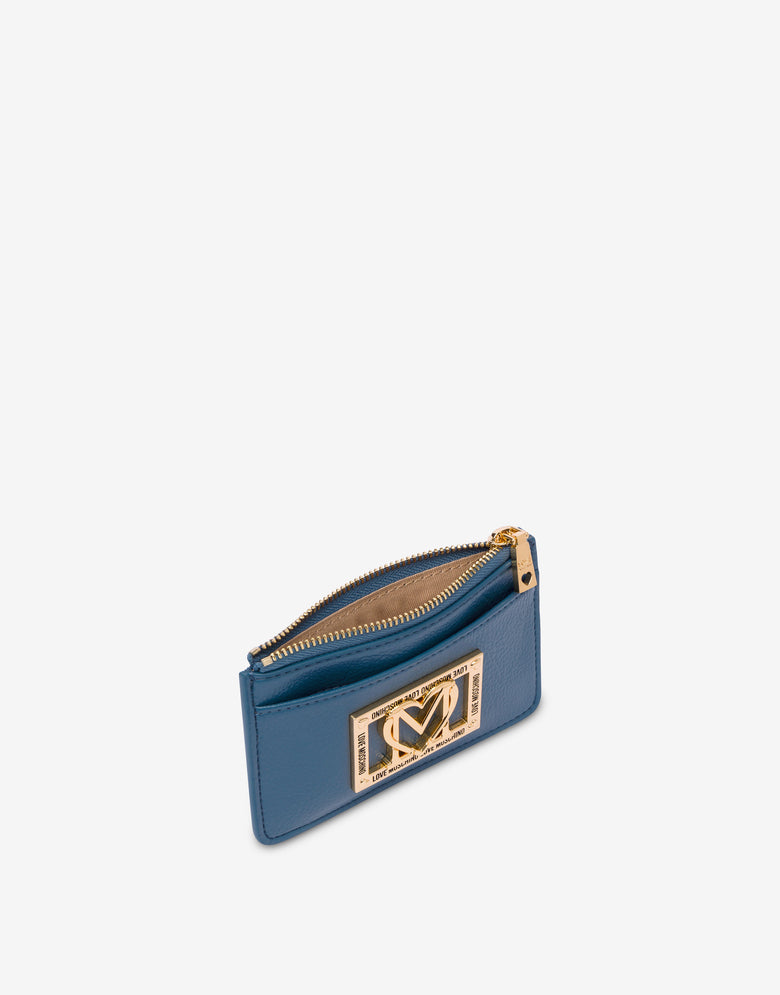 Portacarte piccolo con zip Universo Love Moschino 2