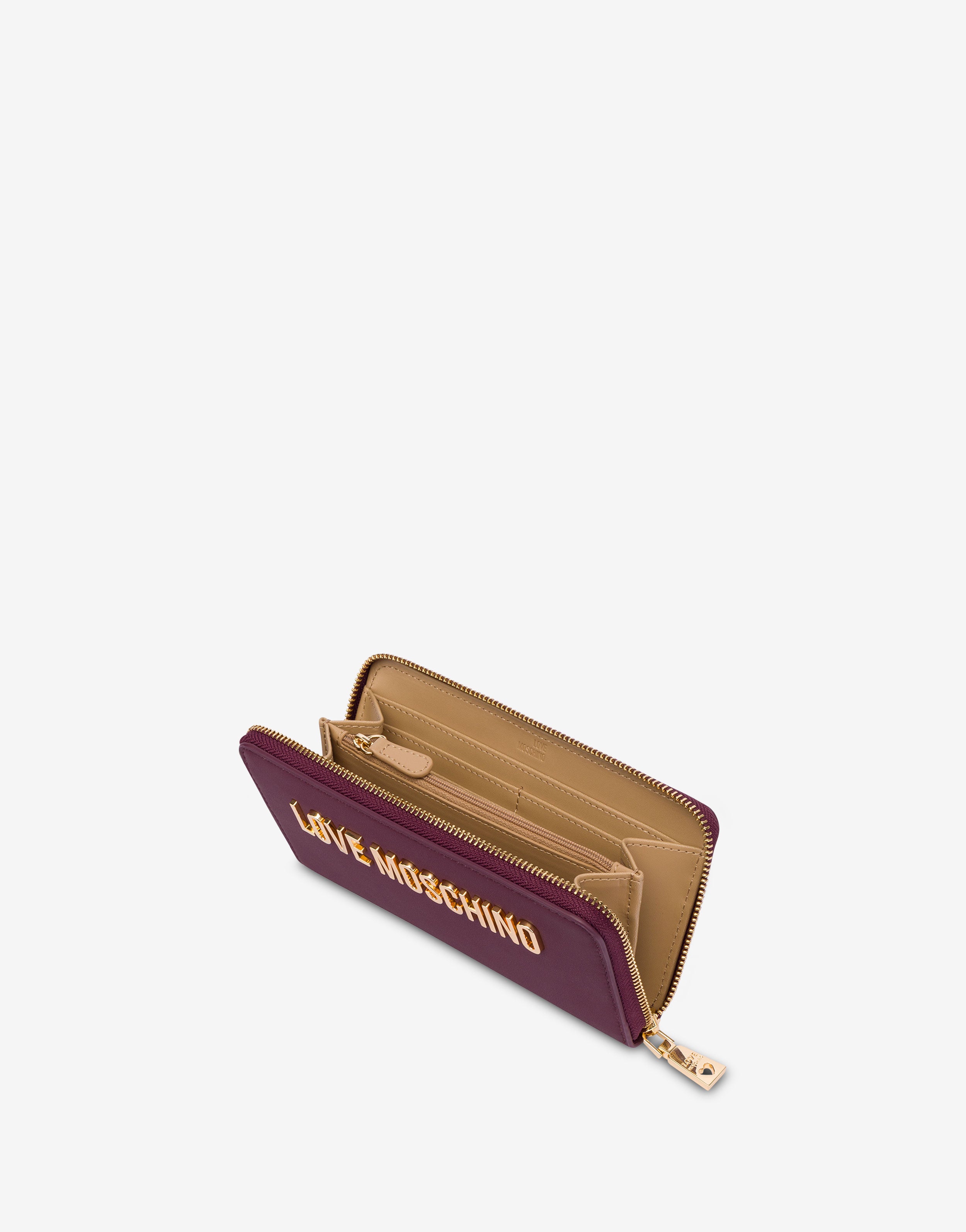 Zip-around wallet with maxi logo Love Moschino | Moschino