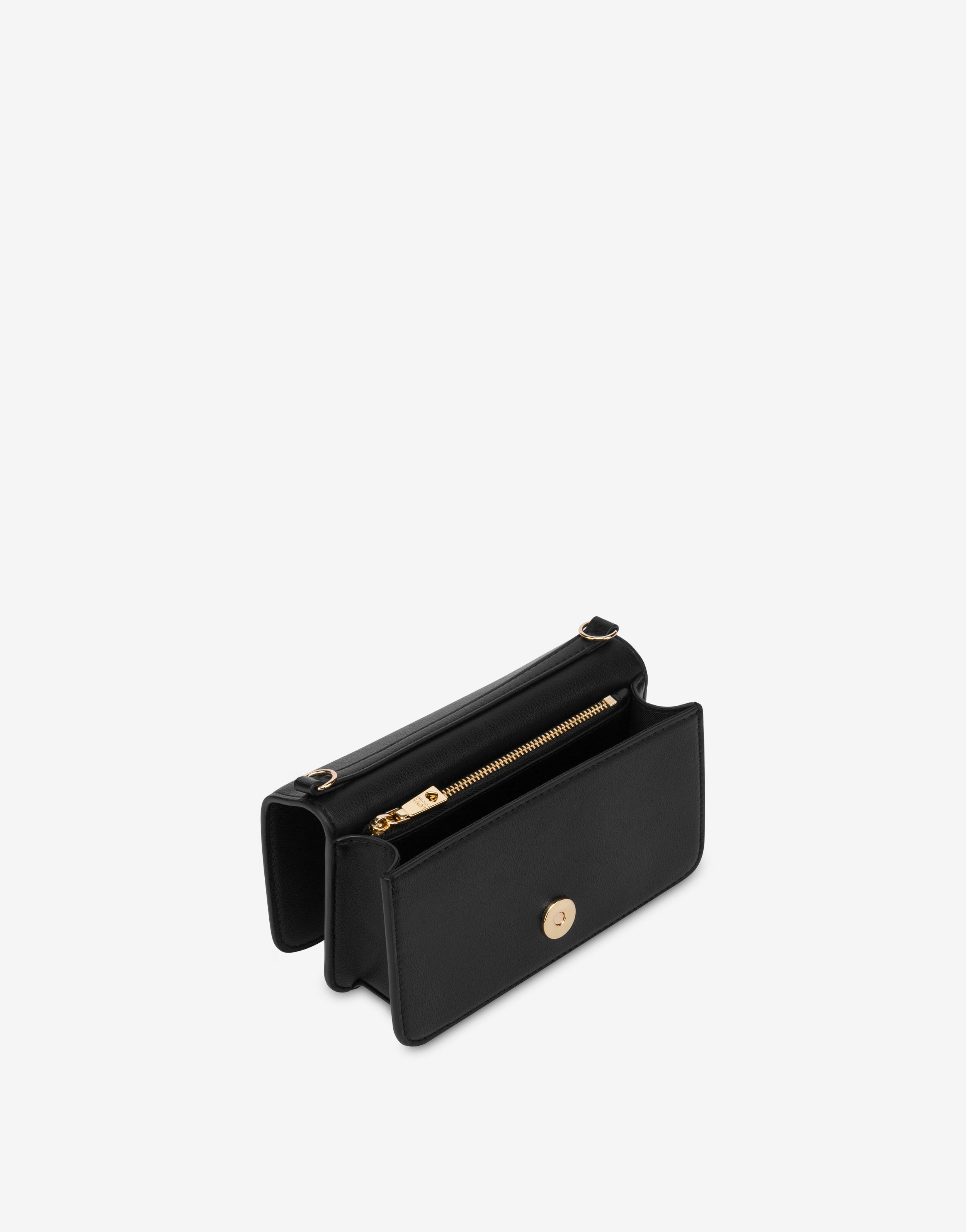 Love Embossed calfskin chain wallet Love Moschino | Moschino