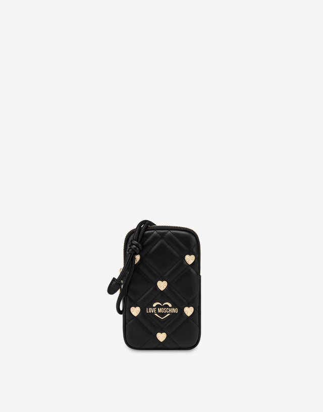 Borsa portacellulare Sweet Studs Nero Love Moschino 0