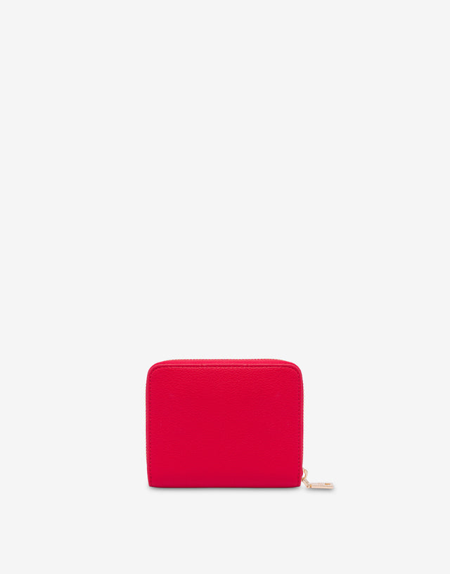 Small zip-around wallet Red Love Moschino 1