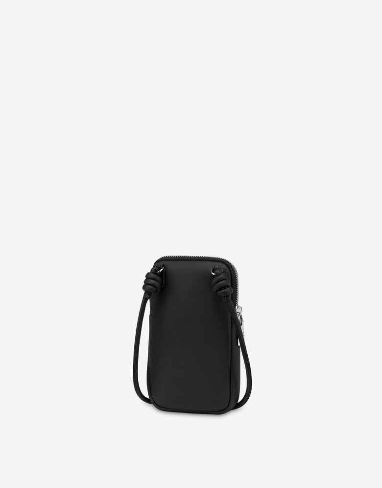 Phone holder with gradient logo Black Love Moschino 1