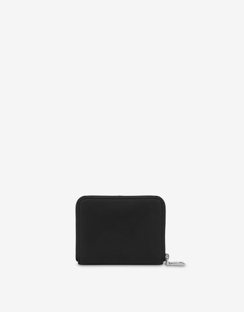 Piccolo portafoglio con logo sfumato Nero Love Moschino 1