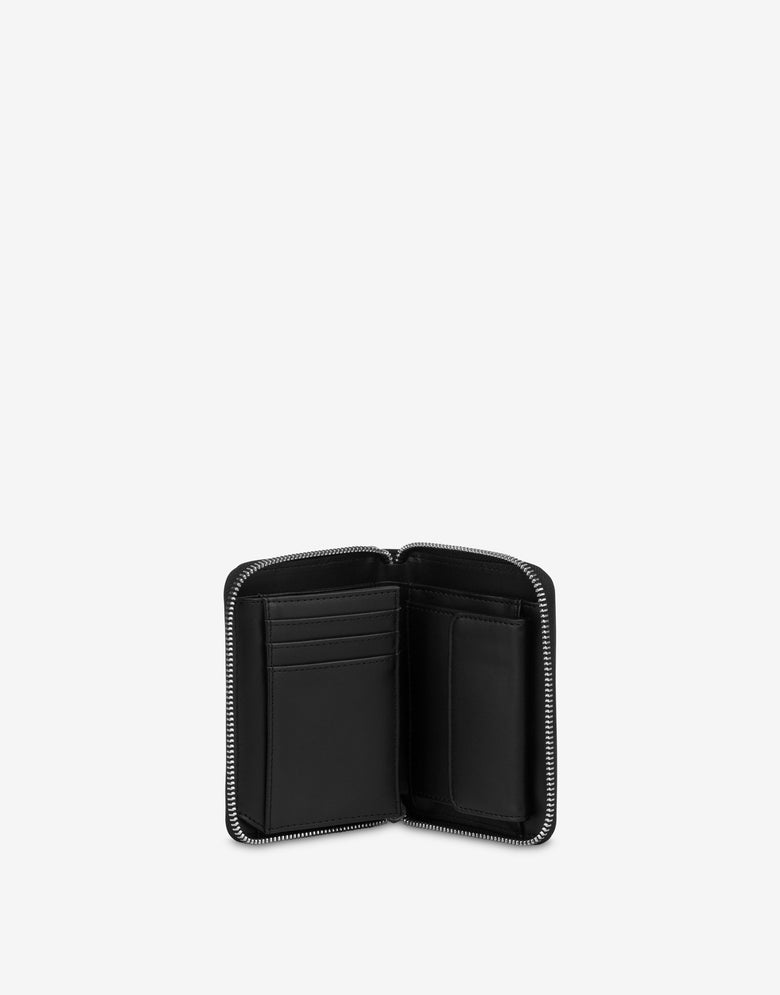 Piccolo portafoglio con logo sfumato Nero Love Moschino 2