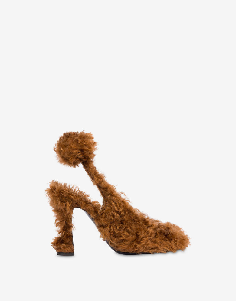 Mohair pumps Caramel Moschino 1