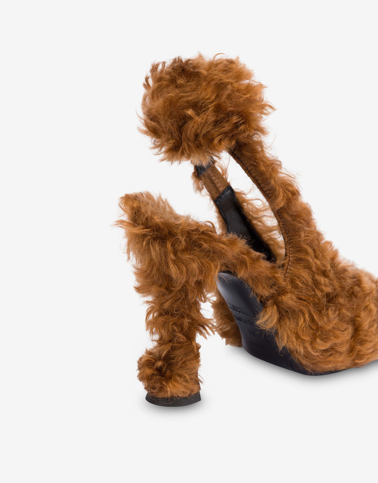 Mohair pumps Caramel Moschino 3