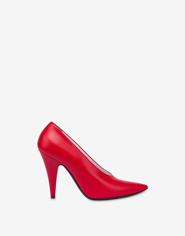 Calf pumps Red Moschino 1
