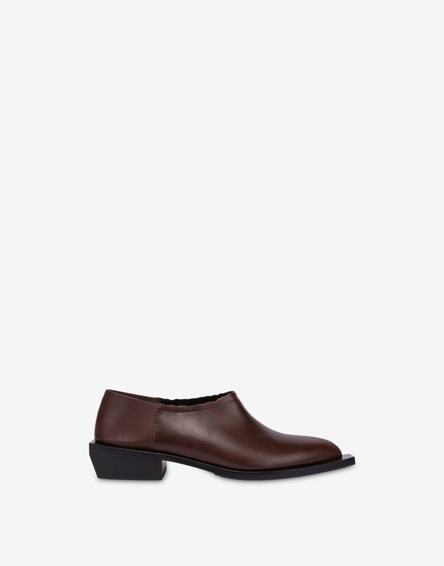 Cuban Heel shootie Dark brown Moschino 1
