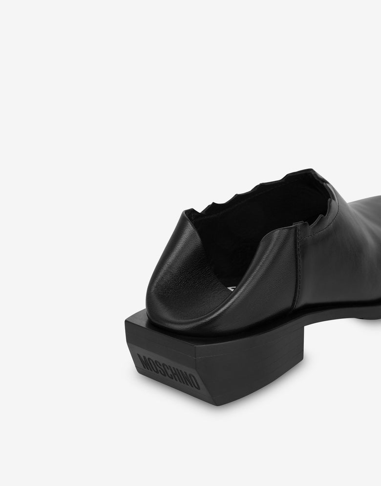 Cuban Heel shootie Black Moschino 3