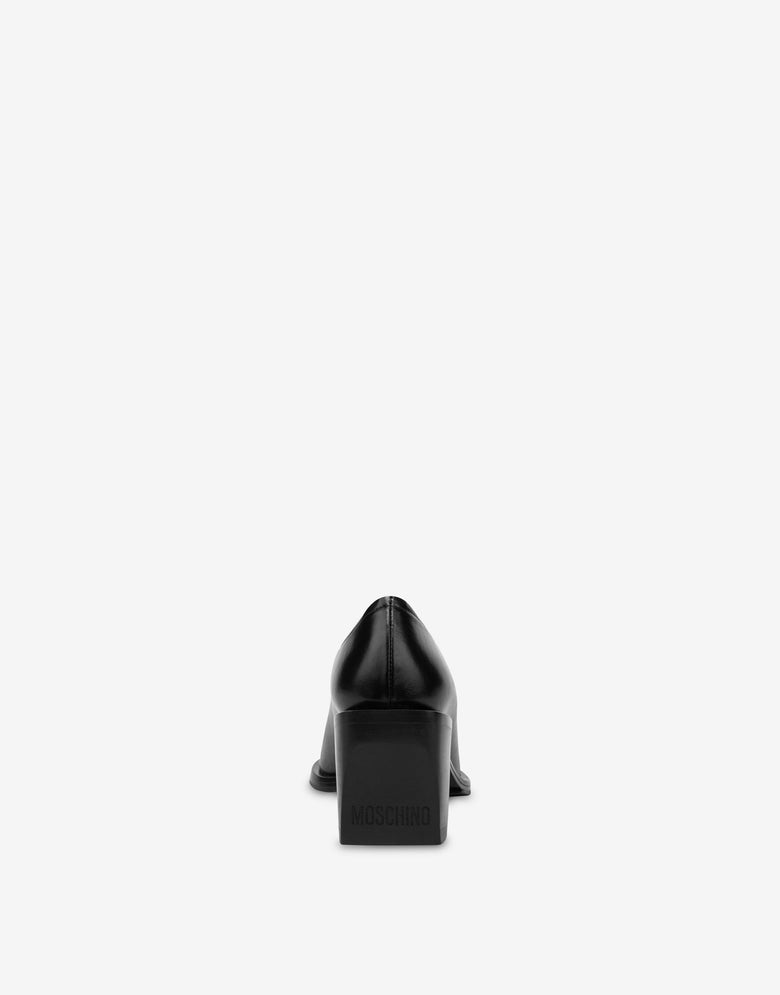 Cuban Heel shootie Black Moschino 2