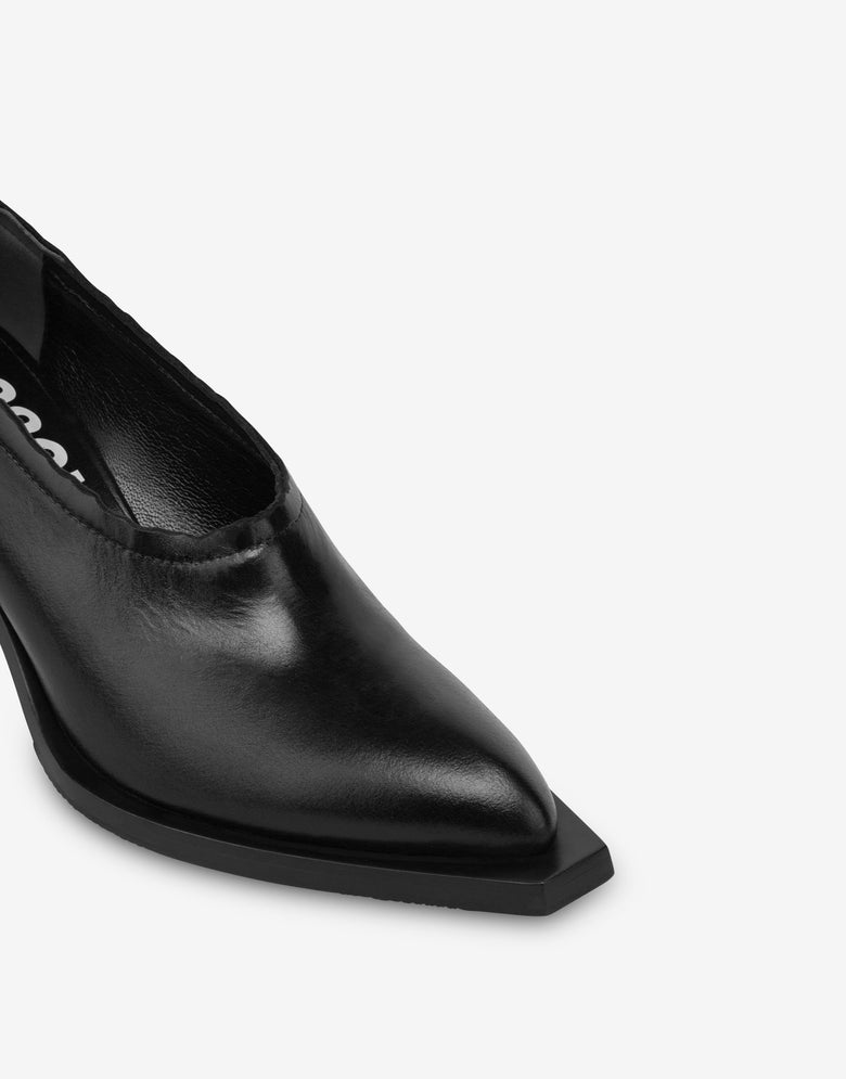 Cuban Heel shootie Black Moschino 3